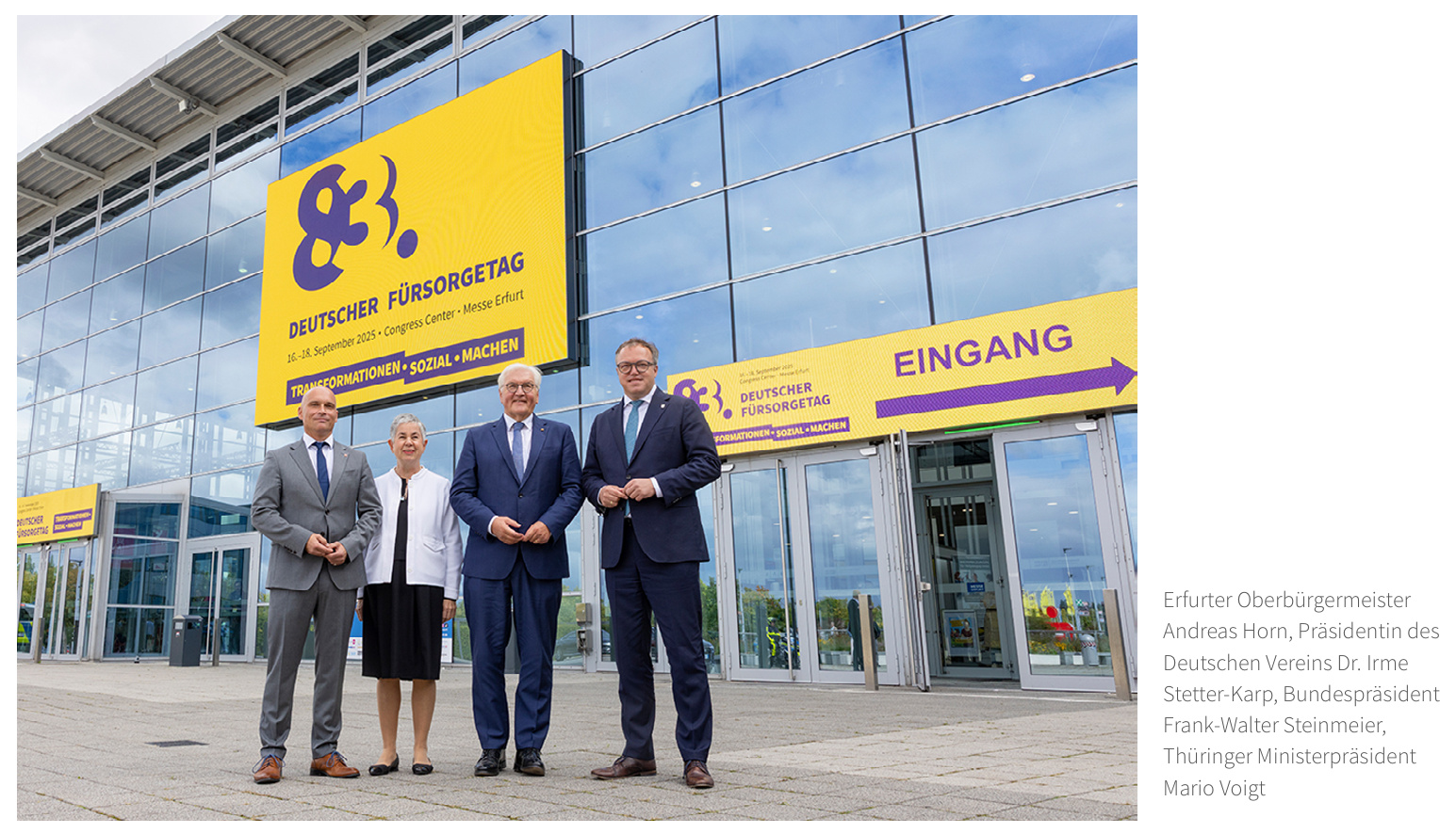 Gruppenbild mit Bundespräsident Frank- Walther Steinmeier 
&copy; DV